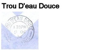 Trou D'eau Douce Bay Post Office